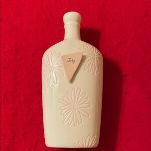 Lenox Pink and Cream Floral Vase